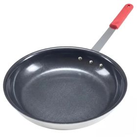 Ceramic Nonstick Egg Pan, Aluminum Frying Pan With Stainless Steel Base, Oven Safe, Dishwasher Safe Skillet (Option: Red-12IN)