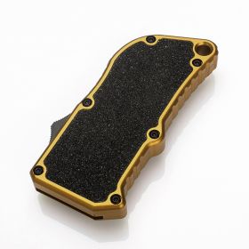 Aluminum Retractable Multi-Purpose Knife, Includes 5 Spare Blades -Quick Replacement, EDC Tool Pocket Knife (Option: Yellow)